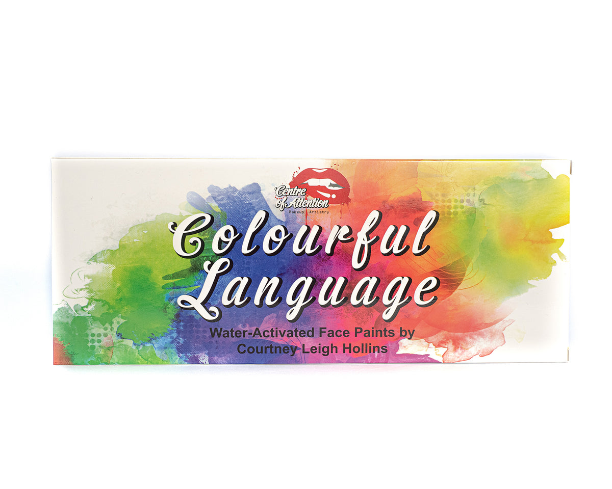 Colourful Language- Water-Activated Face Paint Palette 12 colours – Centre  of Attention Makeup